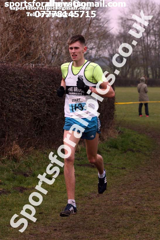 Senior mens 2018 Durham Cathedral Cross Country Relay. Photo:  David T. Hewitson/Sports for All Pics